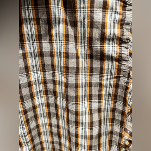 Prana Snap Front Shirt‎ Plaid Slim Fit Casual Long Sleeve. Size Small - Picture 4 of 7